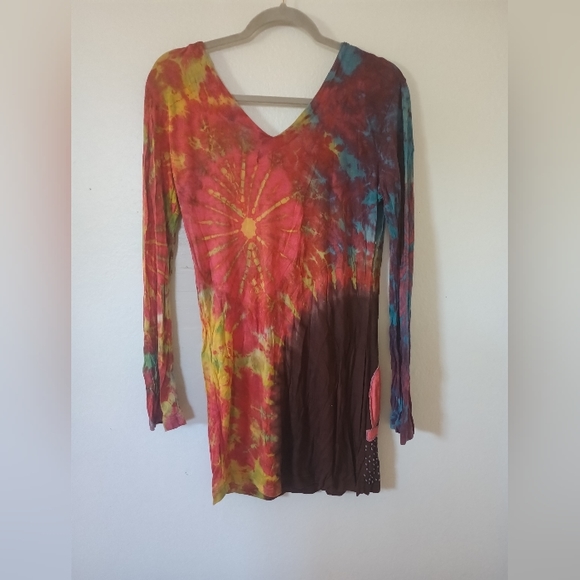 Women's Long Sleeve Tie Dye Dress size Small - Picture 2 of 5